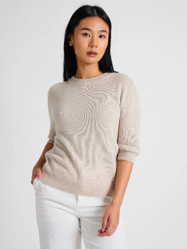 Hurry Before It's Gone Cashmere sweater  "Aase" - cream