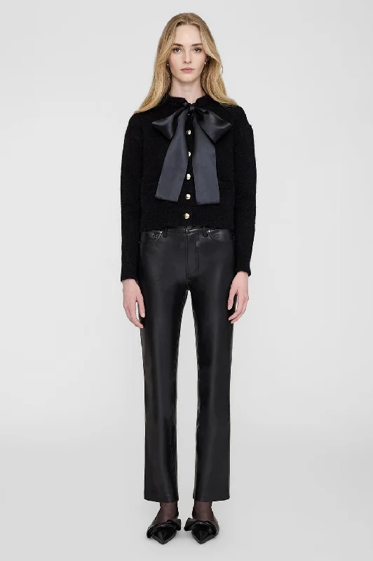 Feminine Soft - Hued Styles Rhodes Cardigan - Black