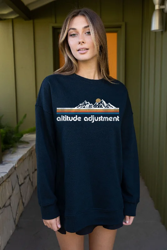 Trend Setting Wardrobe Altitude Adjustment Oversized Sweatshirt