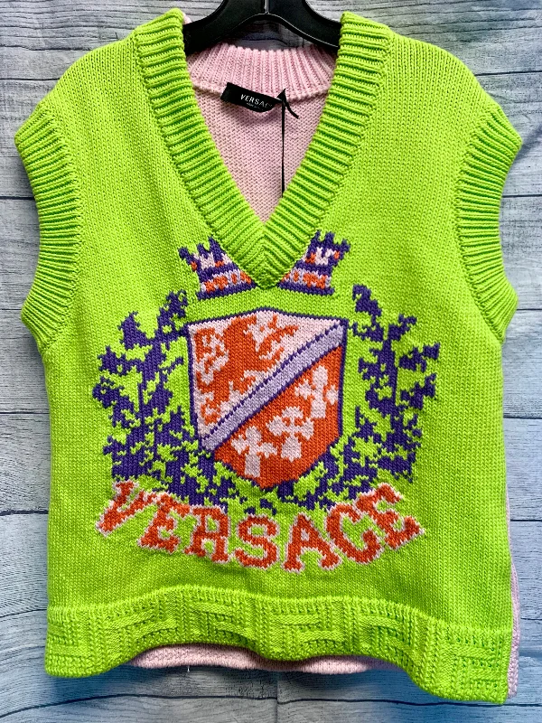 Best Sellers Sweater Luxury Designer By Versace In Green & Pink