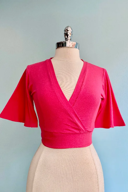 Vintage Look Watermelon Flutter Sweet Sweater by Heart of Haute