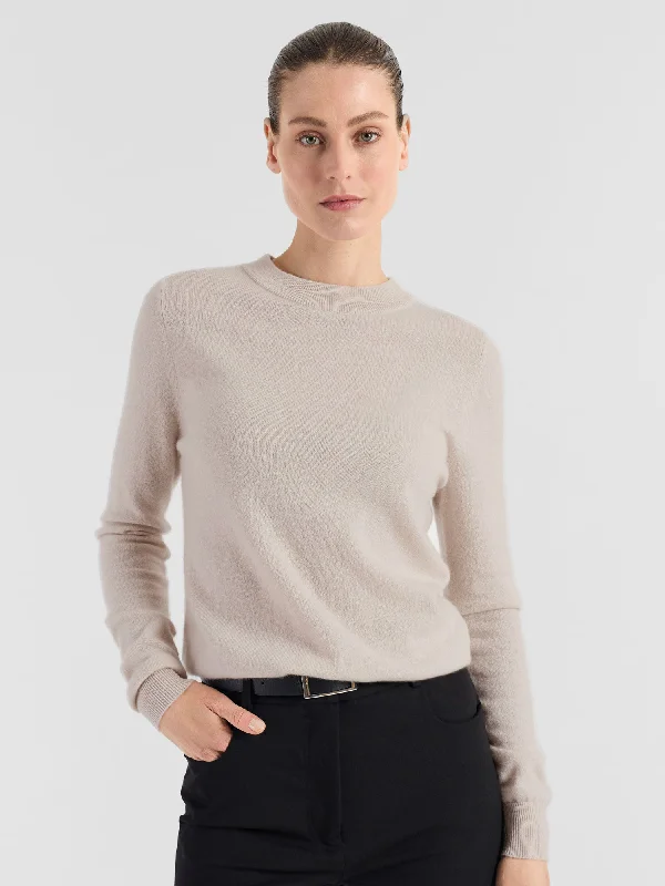 Redefining Women's Fashion Cashmere sweater "Thora" - cream