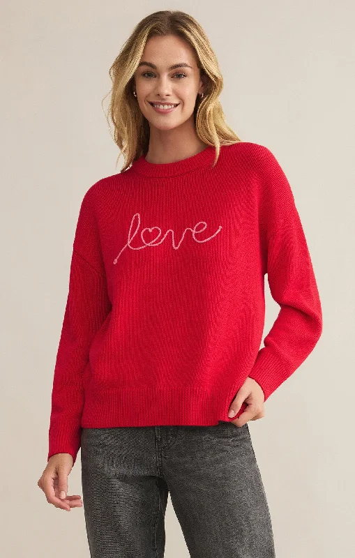 Save Big Love Notes Boyfriend Sweater