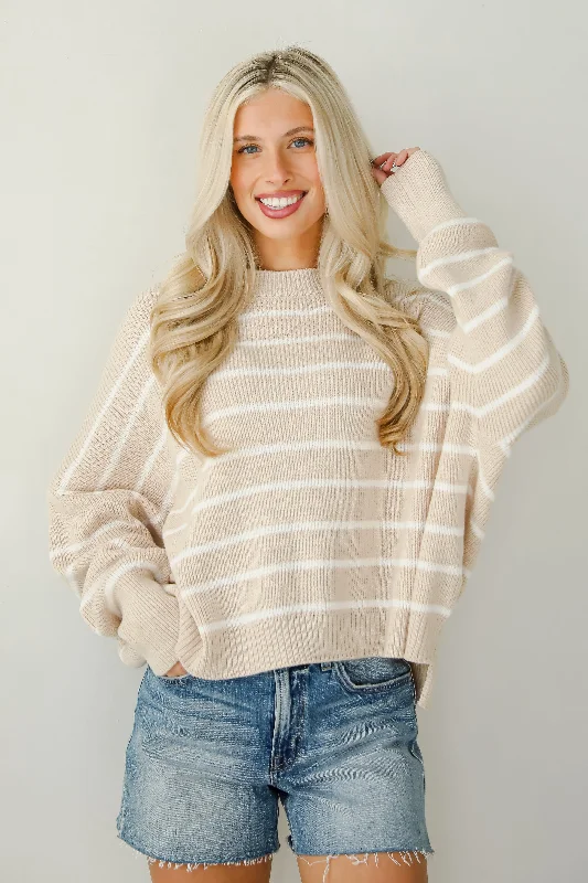 Comfortable Chic Sweetest Comfort Striped Sweater