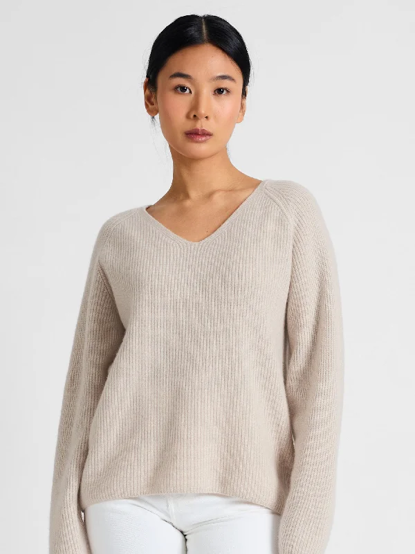 Unleash Your Trend Driven Style Cashmere sweater "Maya" - cream