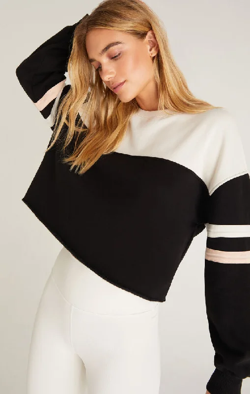 Chic And Trendy City Color Block Sweatshirt